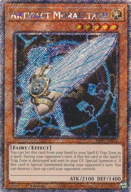 Artifact Moralltach [RA04-EN214] Platinum Secret Rare | The CG Realm