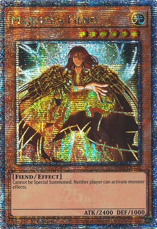Majesty's Fiend [RA04-EN216] Quarter Century Secret Rare | The CG Realm