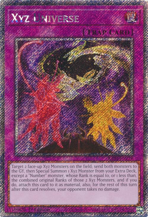 Xyz Universe [RA04-EN218] Platinum Secret Rare | The CG Realm