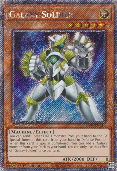 Galaxy Soldier [RA04-EN219] Platinum Secret Rare | The CG Realm