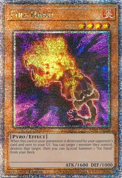 Fire Hand [RA04-EN224] Quarter Century Secret Rare | The CG Realm