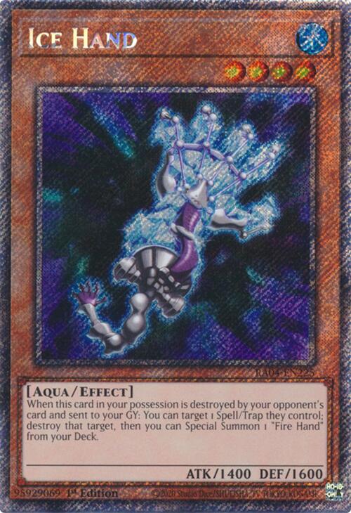 Ice Hand [RA04-EN225] Platinum Secret Rare | The CG Realm
