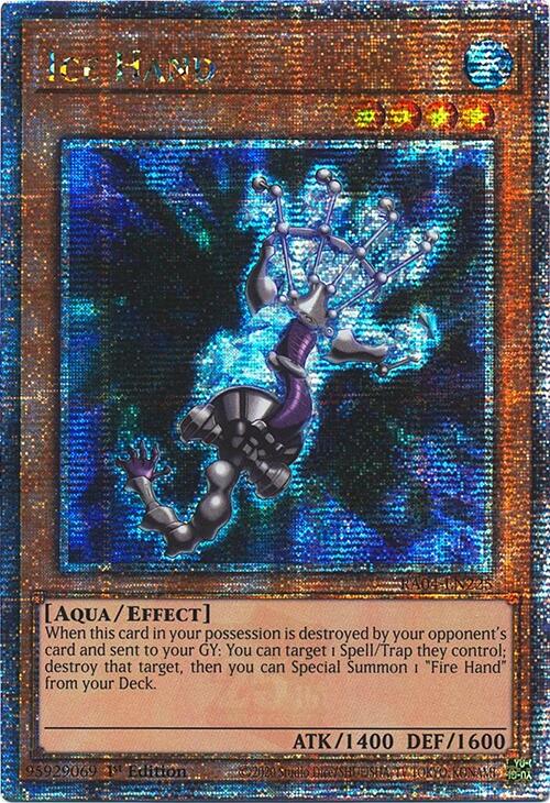 Ice Hand [RA04-EN225] Quarter Century Secret Rare | The CG Realm