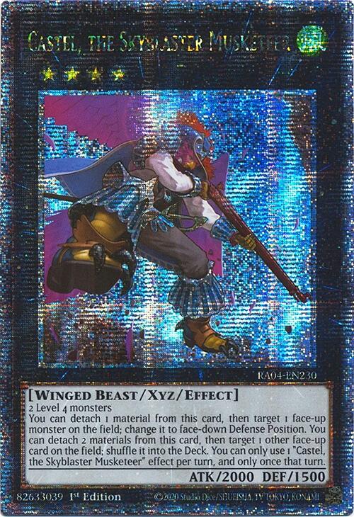 Castel, the Skyblaster Musketeer [RA04-EN230] Quarter Century Secret Rare | The CG Realm