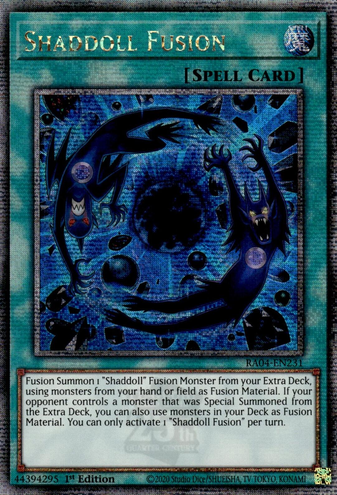 Shaddoll Fusion [RA04-EN231] Quarter Century Secret Rare | The CG Realm