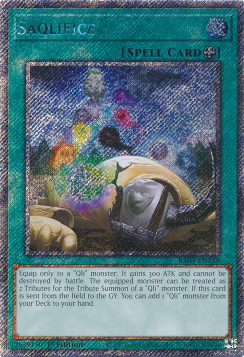 Saqlifice [RA04-EN238] Platinum Secret Rare | The CG Realm