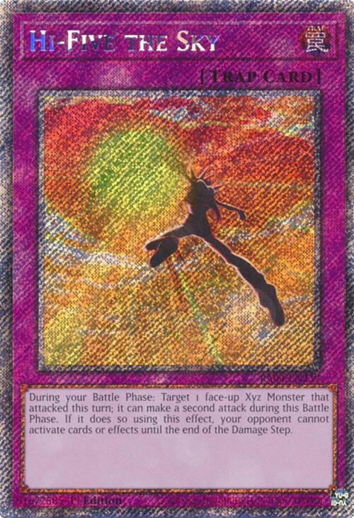 Hi-Five the Sky [RA04-EN239] Platinum Secret Rare | The CG Realm
