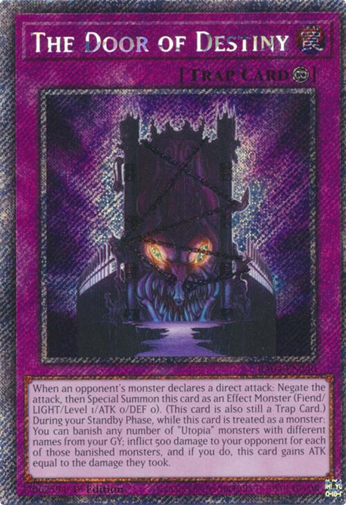 The Door of Destiny [RA04-EN240] Platinum Secret Rare | The CG Realm