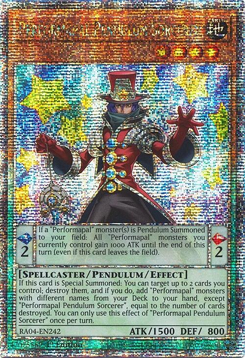 Performapal Pendulum Sorcerer [RA04-EN242] Quarter Century Secret Rare | The CG Realm