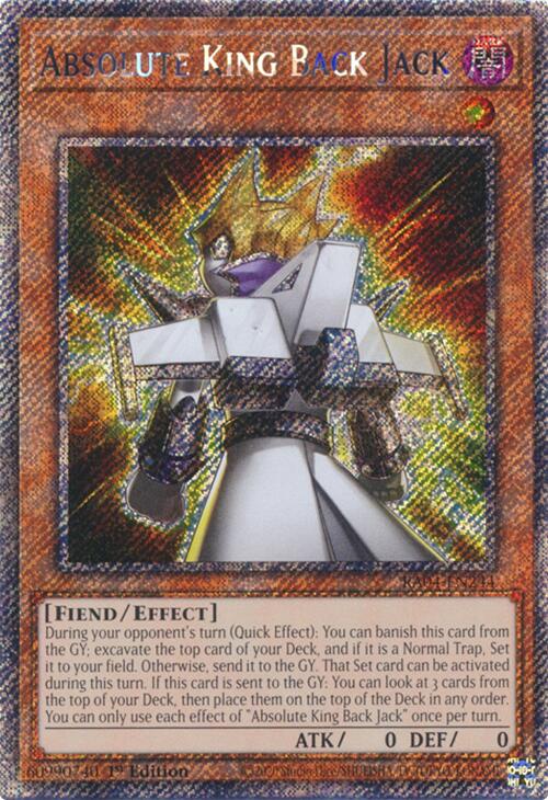 Absolute King Back Jack [RA04-EN244] Platinum Secret Rare | The CG Realm