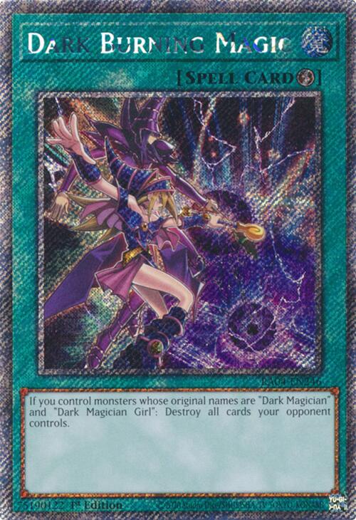 Dark Burning Magic [RA04-EN246] Platinum Secret Rare | The CG Realm