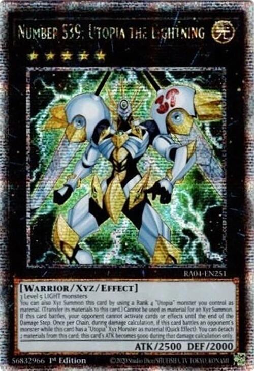 Number S39: Utopia the Lightning [RA04-EN251] Quarter Century Secret Rare | The CG Realm