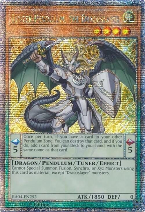 Luster Pendulum, the Dracoslayer [RA04-EN252] Quarter Century Secret Rare | The CG Realm