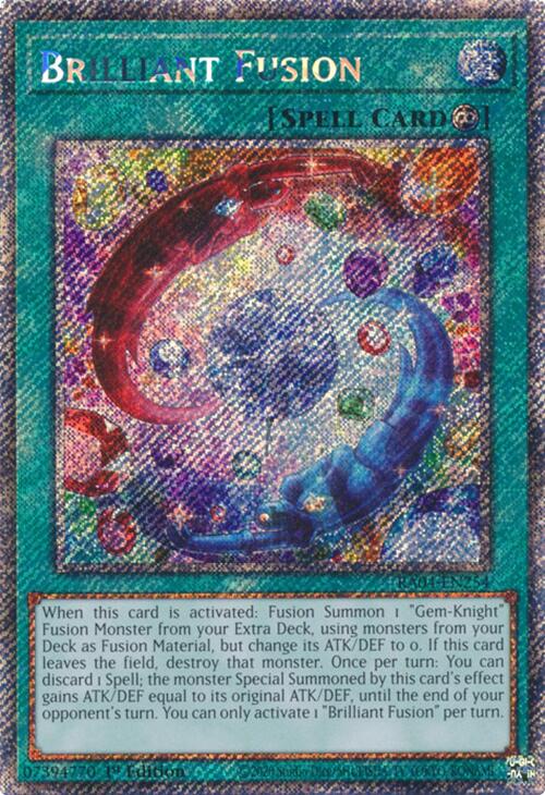 Brilliant Fusion [RA04-EN254] Platinum Secret Rare | The CG Realm