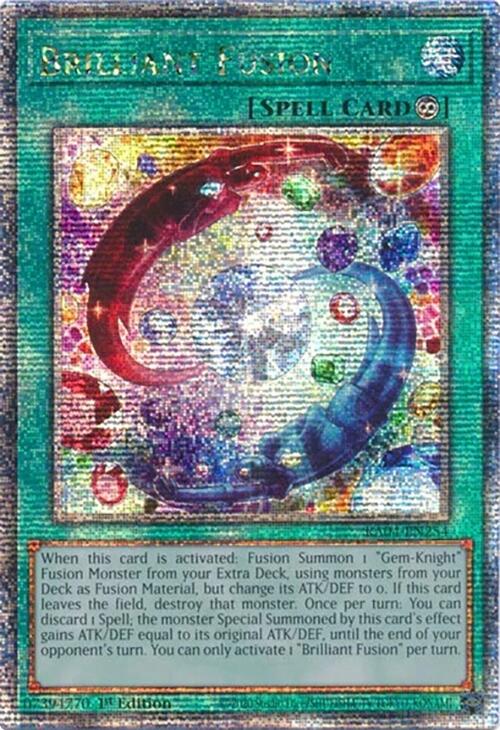 Brilliant Fusion [RA04-EN254] Quarter Century Secret Rare | The CG Realm