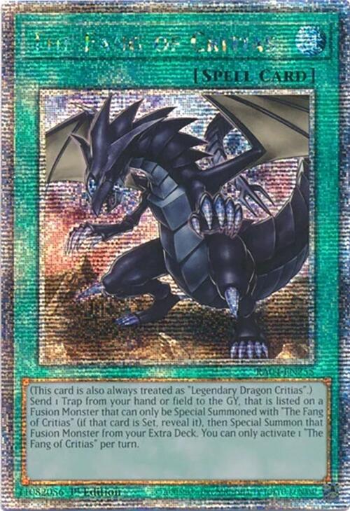 The Fang of Critias [RA04-EN255] Quarter Century Secret Rare | The CG Realm