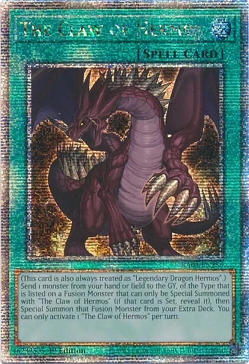 The Claw of Hermos [RA04-EN256] Quarter Century Secret Rare | The CG Realm