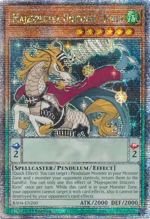 Majespecter Unicorn - Kirin [RA04-EN260] Quarter Century Secret Rare | The CG Realm