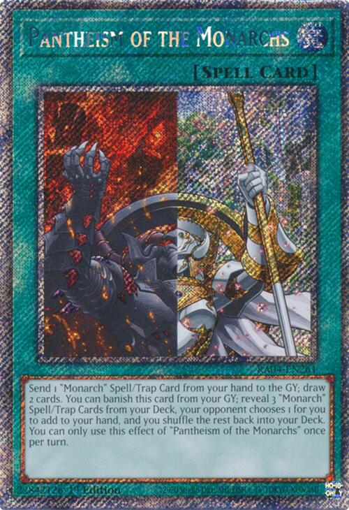 Pantheism of the Monarchs [RA04-EN261] Platinum Secret Rare | The CG Realm