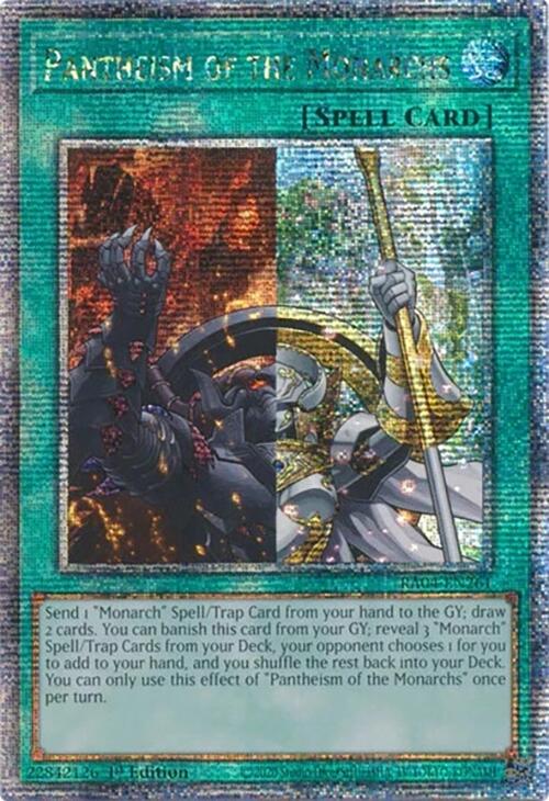 Pantheism of the Monarchs [RA04-EN261] Quarter Century Secret Rare | The CG Realm