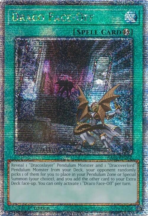 Draco Face-Off [RA04-EN262] Quarter Century Secret Rare | The CG Realm