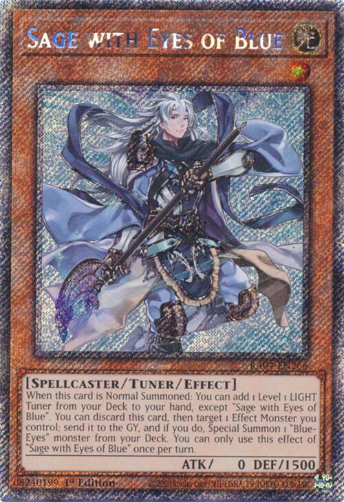 Sage with Eyes of Blue [RA04-EN266] Platinum Secret Rare | The CG Realm