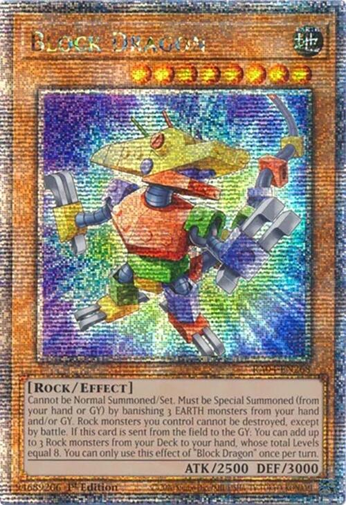 Block Dragon [RA04-EN268] Quarter Century Secret Rare | The CG Realm