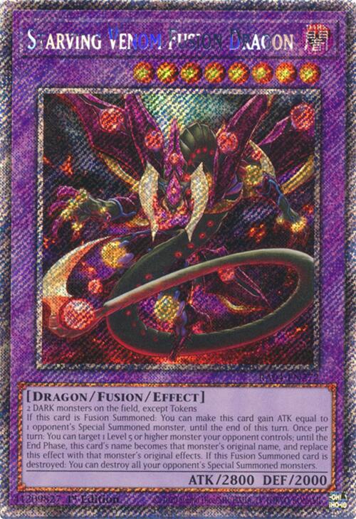 Starving Venom Fusion Dragon [RA04-EN272] Platinum Secret Rare | The CG Realm