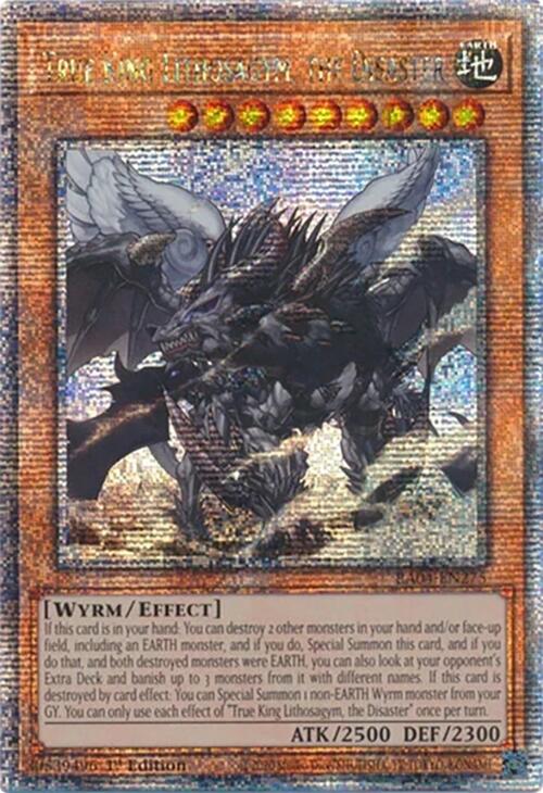 True King Lithosagym, the Disaster [RA04-EN275] Quarter Century Secret Rare | The CG Realm