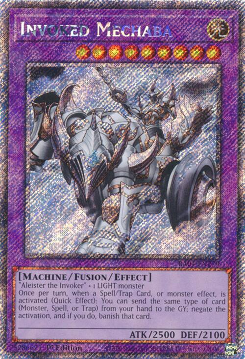 Invoked Mechaba [RA04-EN279] Platinum Secret Rare | The CG Realm