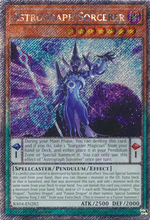 Astrograph Sorcerer [RA04-EN282] Platinum Secret Rare | The CG Realm