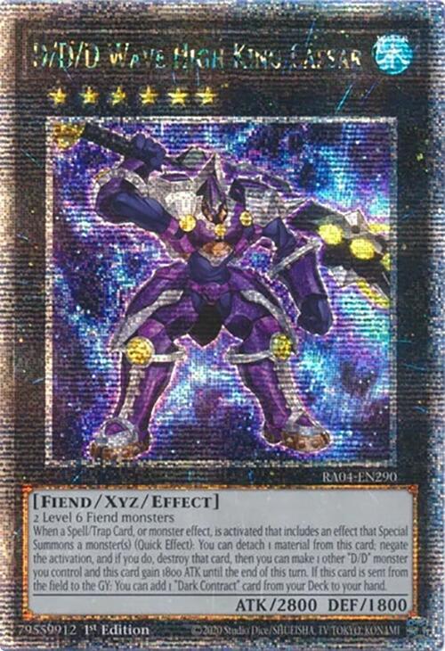 D/D/D Wave High King Caesar [RA04-EN290] Quarter Century Secret Rare | The CG Realm
