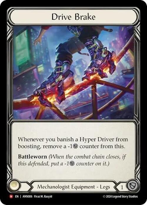 Drive Brake [AMX006] (Armory Deck: Maxx Nitro)  Rainbow Foil | The CG Realm