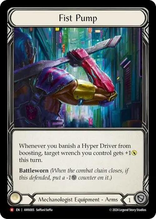 Fist Pump [AMX005] (Armory Deck: Maxx Nitro)  Rainbow Foil | The CG Realm