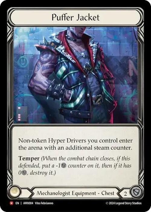 Puffer Jacket [AMX004] (Armory Deck: Maxx Nitro)  Rainbow Foil | The CG Realm