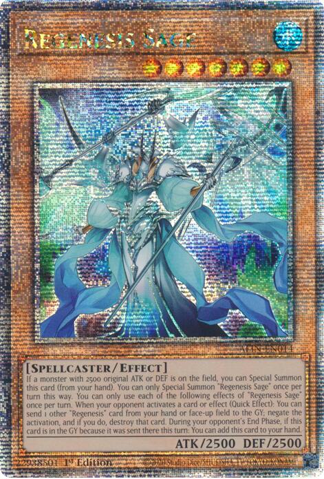 Regenesis Sage [ALIN-EN014] Quarter Century Secret Rare | The CG Realm