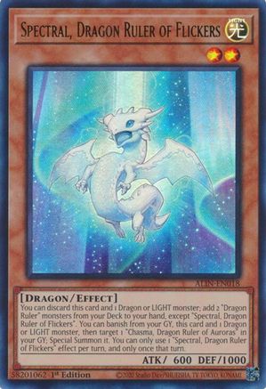 Spectral, Dragon Ruler of Flickers (ALIN-EN018) - Alliance Insight 1st Edition