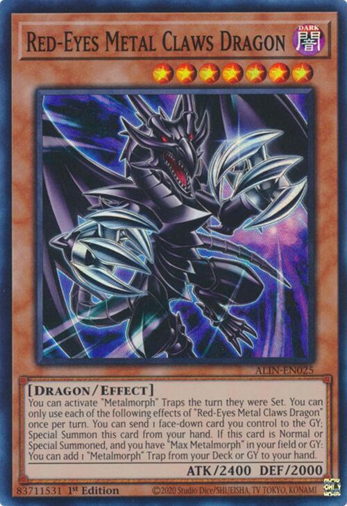 Red-Eyes Metal Claws Dragon [ALIN-EN025] Super Rare | The CG Realm