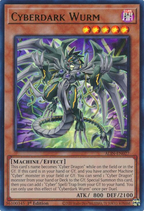 Cyberdark Wurm [ALIN-EN027] Ultra Rare | The CG Realm
