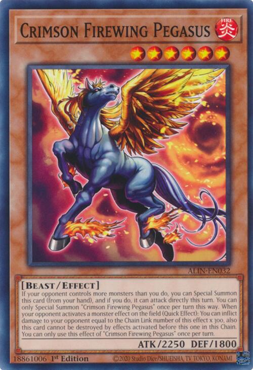 Crimson Firewing Pegasus [ALIN-EN032] Common | The CG Realm