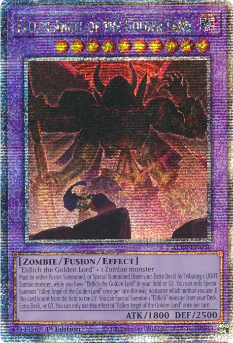 Fallen Angel of the Golden Land [ALIN-EN036] Quarter Century Secret Rare | The CG Realm