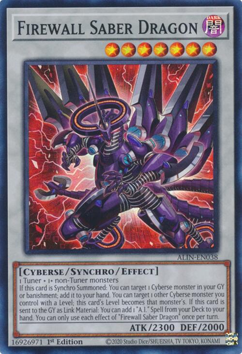 Firewall Saber Dragon [ALIN-EN038] Super Rare | The CG Realm
