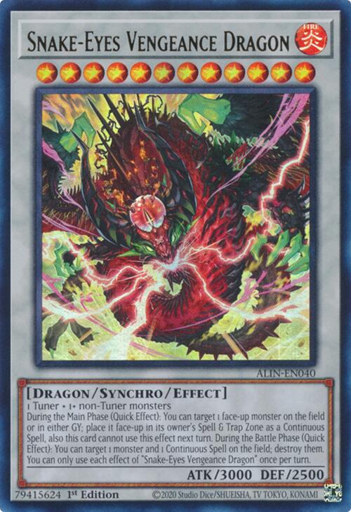 Snake-Eyes Vengeance Dragon [ALIN-EN040] Ultra Rare | The CG Realm