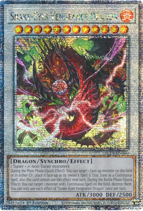 Snake-Eyes Vengeance Dragon [ALIN-EN040] Quarter Century Secret Rare | The CG Realm