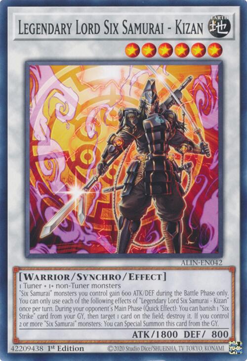 Legendary Lord Six Samurai - Kizan [ALIN-EN042] Common | The CG Realm