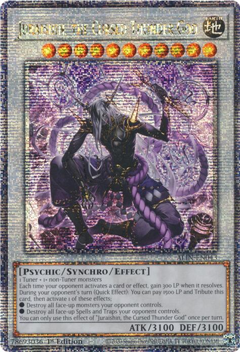 Juraishin, the Cursed Thunder God [ALIN-EN043] Quarter Century Secret Rare | The CG Realm