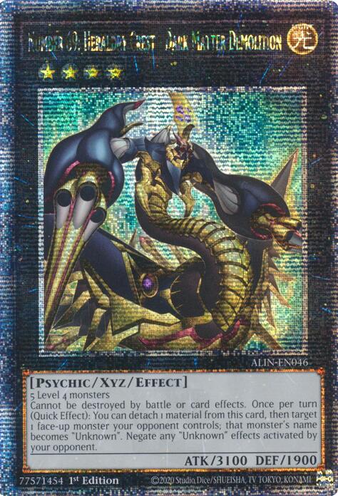 Number 69: Heraldry Crest - Dark Matter Demolition [ALIN-EN046] Quarter Century Secret Rare | The CG Realm