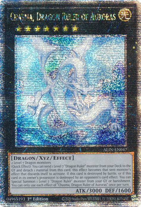 Chasma, Dragon Ruler of Auroras [ALIN-EN047] Quarter Century Secret Rare | The CG Realm