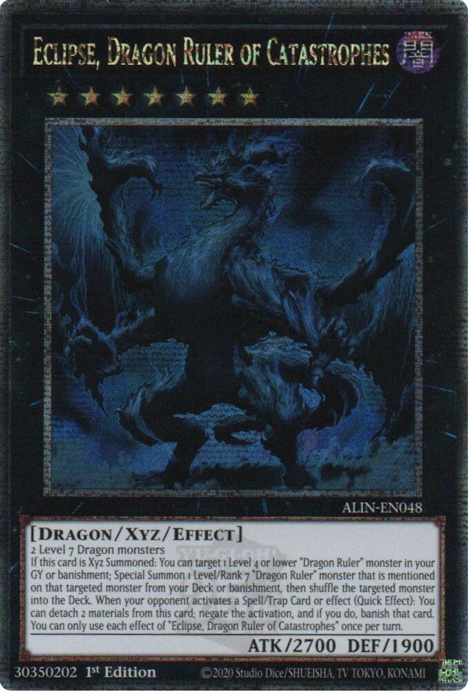 Eclipse, Dragon Ruler of Catastrophes [ALIN-EN048] Quarter Century Secret Rare | The CG Realm