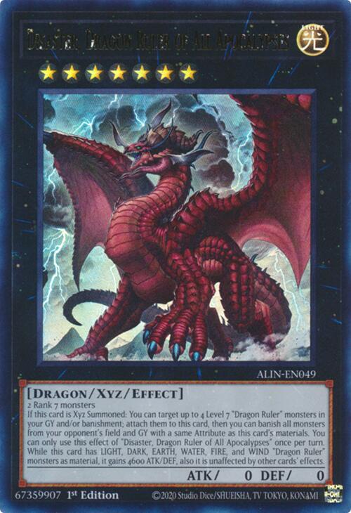 Disaster, Dragon Ruler of All Apocalypses [ALIN-EN049] Ultra Rare | The CG Realm